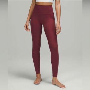 Lululemon Align High-Rise Pant with Pockets 28"Mulled Wine size 4